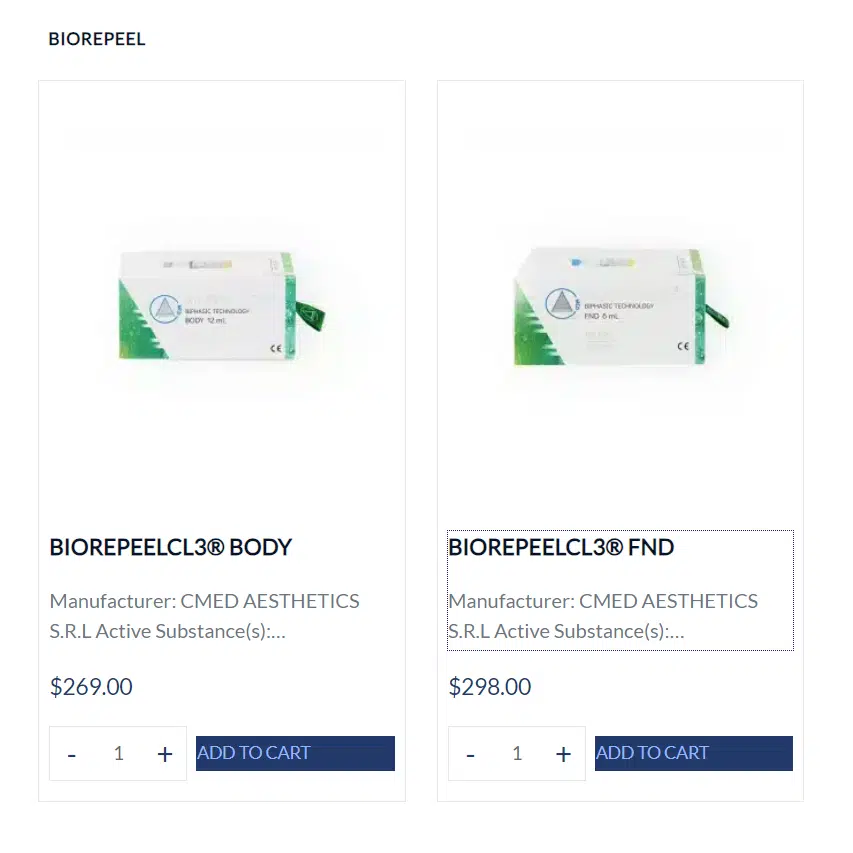 Biorepeel at Medica Depot