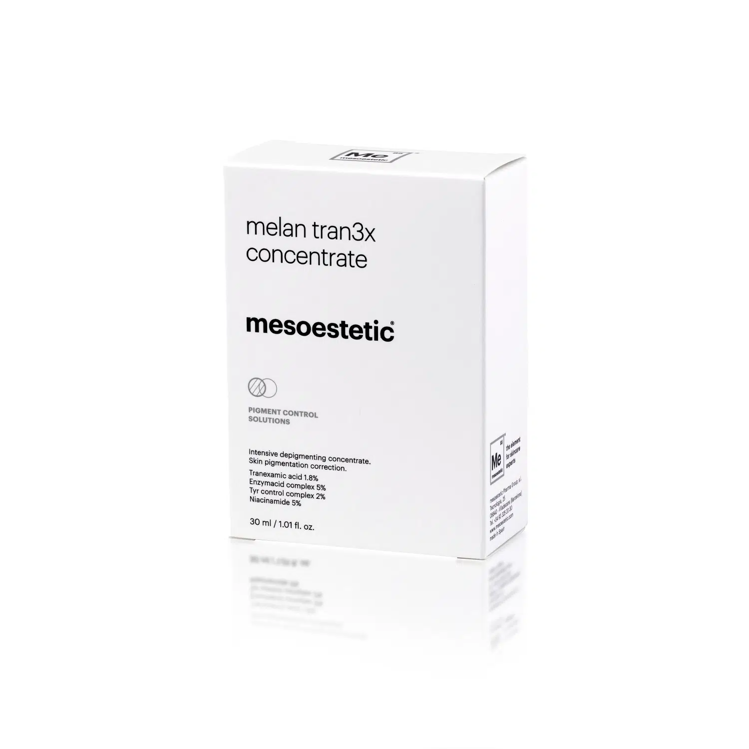 MESOESTETIC MELAN TRAN3X CONCENTRATE Back