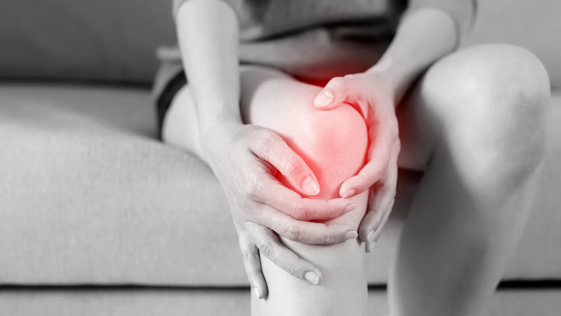 An individual suffering from knee pain.
