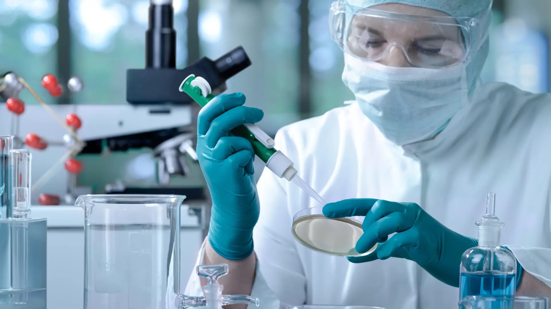 A medical expert working in a clinical laboratory.