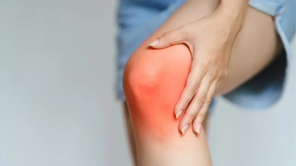 An individual experiencing knee pain.