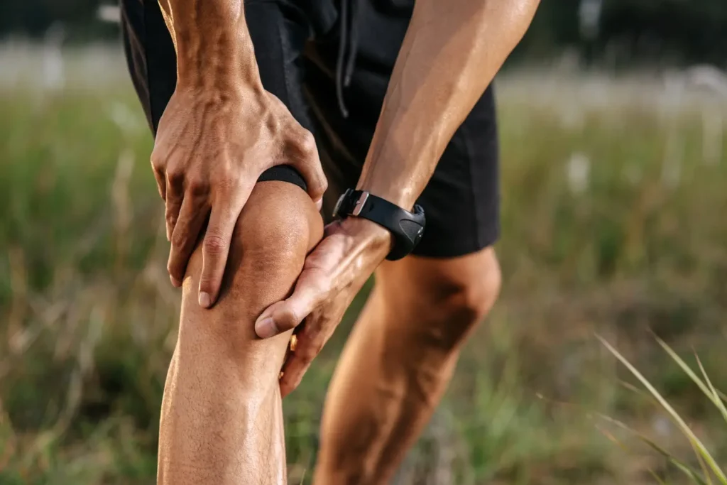 An individual suffering from knee osteoarthritis.