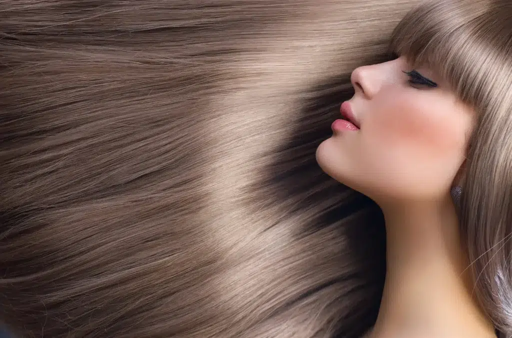 Woman with long, healthy hair