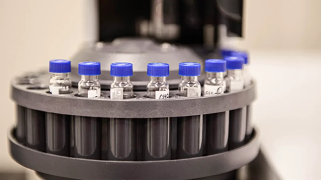 CHA Meditech's biomaterials in vials.