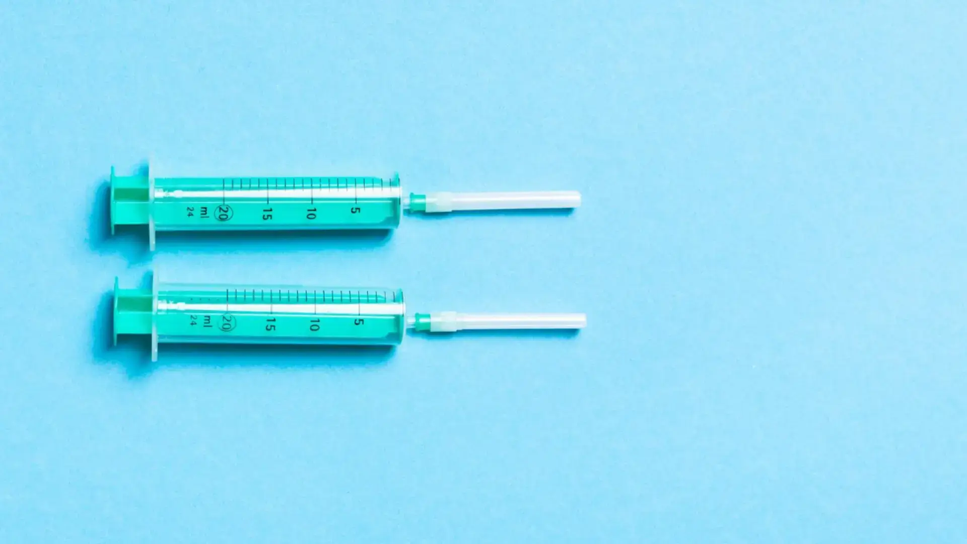 Two injections on a surface.