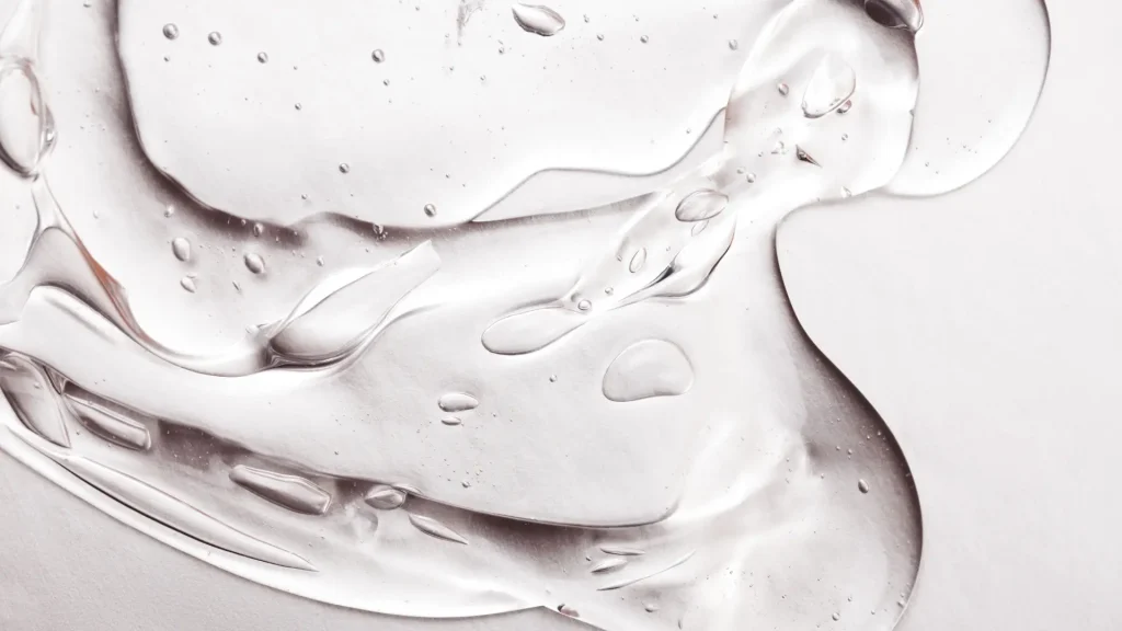 A close-up shot of hyaluronic acid.