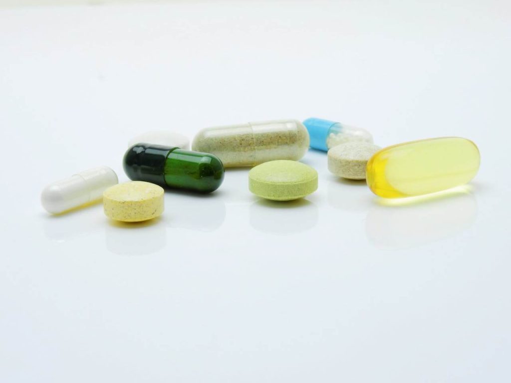 closeup of pills