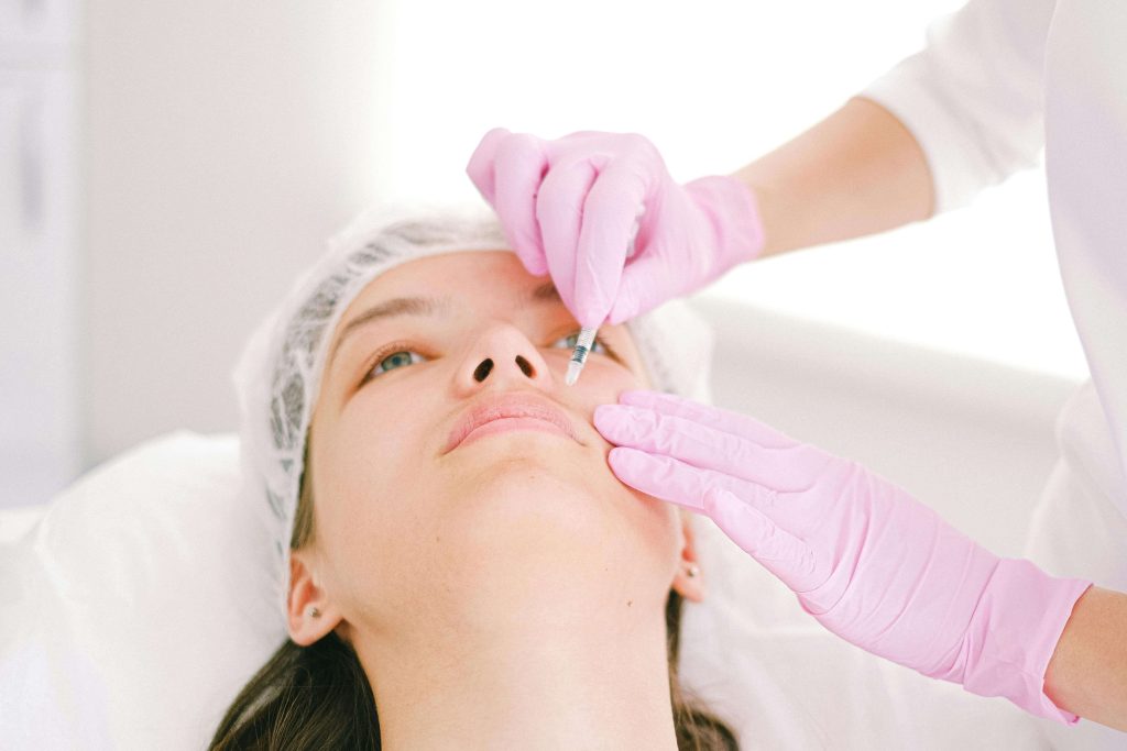 cosmetic treatment woman