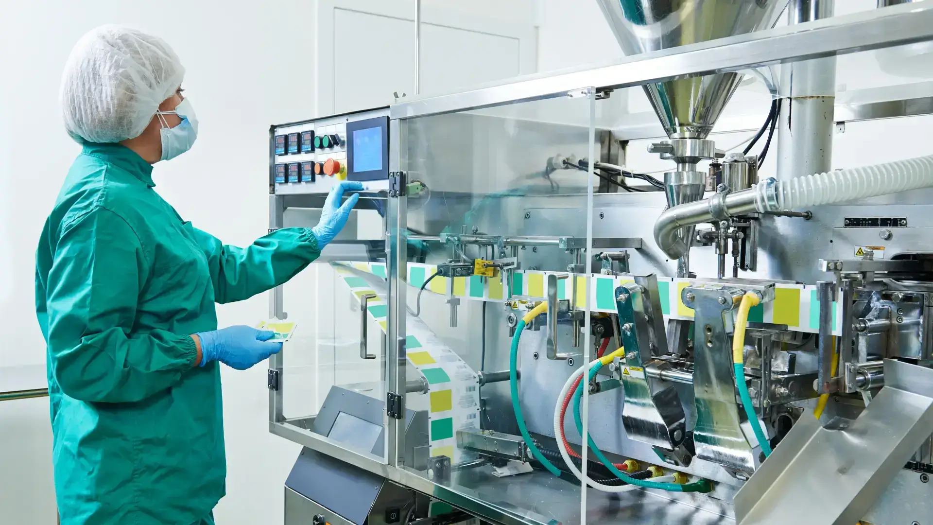 A medical scientist working in a pharmaceutical laboratory.