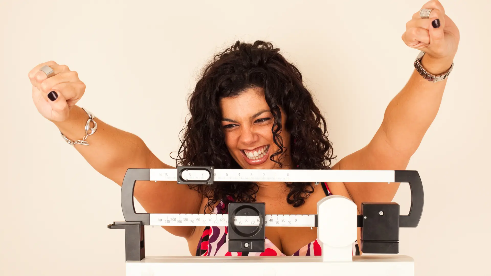 An individual enjoying their weight loss journey.