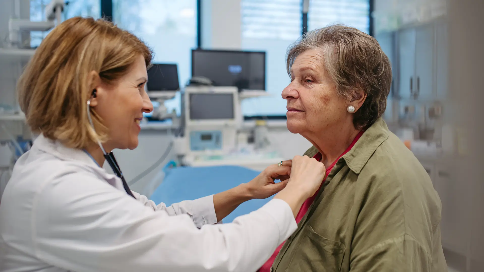 A patient undergoing a consultation and assessment conducted by their trusted doctor.